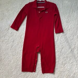 {Vineyard Vines} Red Onesie - 18-24M